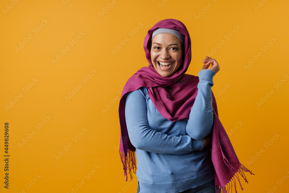 Portrait of a mature islamic woman wearing hijab Portrait of a mature islamic woman wearing hijab