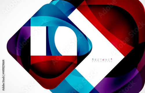 Minimal background. Abstract square shape with round corners created with wavy forms. Vector Illustration For Wallpaper, Banner, Background, Landing Page Free Download Minimal background. Abstract square shape with round corners created with wavy forms. Vector Illustration For Wallpaper, Banner, Background, Landing Page - GFXLoad