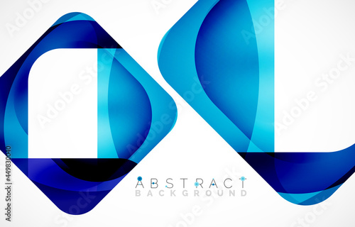 Minimal background. Abstract square shape with round corners created with wavy forms. Vector Illustration For Wallpaper, Banner, Background, Landing Page Free Download Minimal background. Abstract square shape with round corners created with wavy forms. Vector Illustration For Wallpaper, Banner, Background, Landing Page - GFXLoad