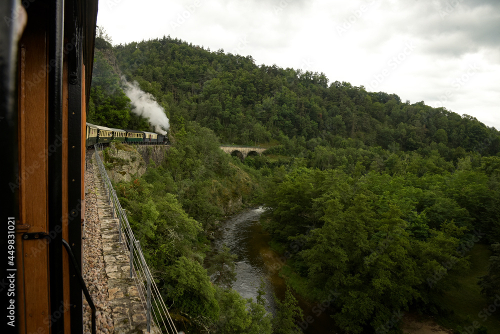 Fototapeta premium old ardeche train in the vercors