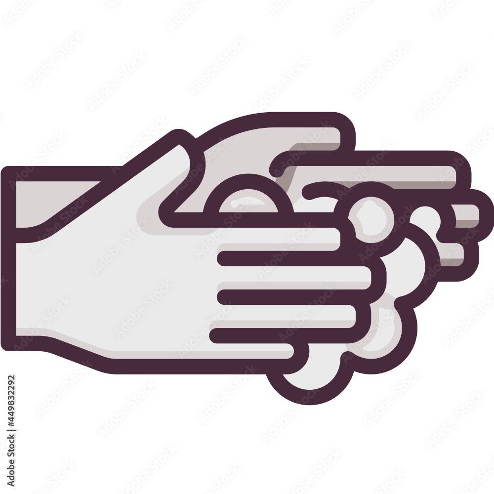 Washing Hand Two Tone icon Washing Hand Two Tone icon