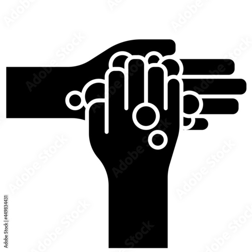 Washing Hand solid icon