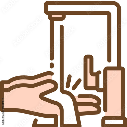 Hand Wash one color icon