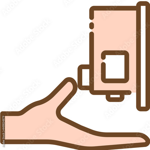 Hand Wash one color icon
