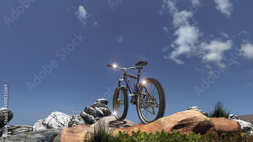 Mountain bike e rocce