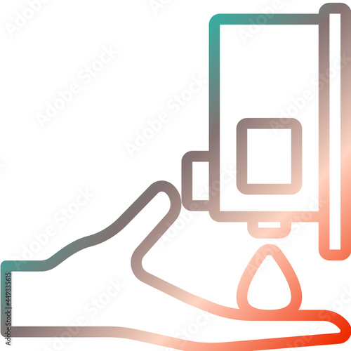Hand Wash gradient icon