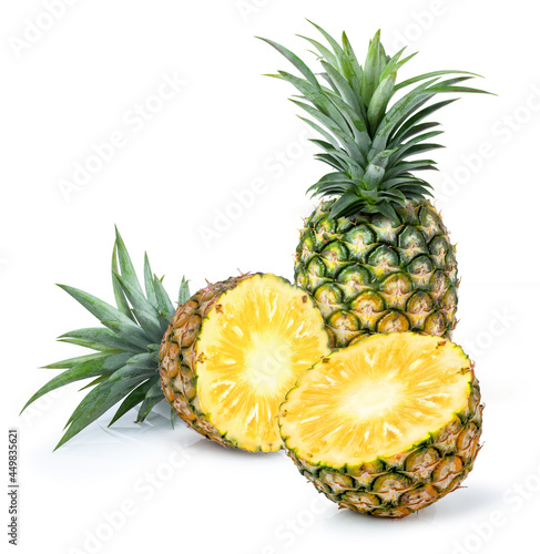 pineapple on white background