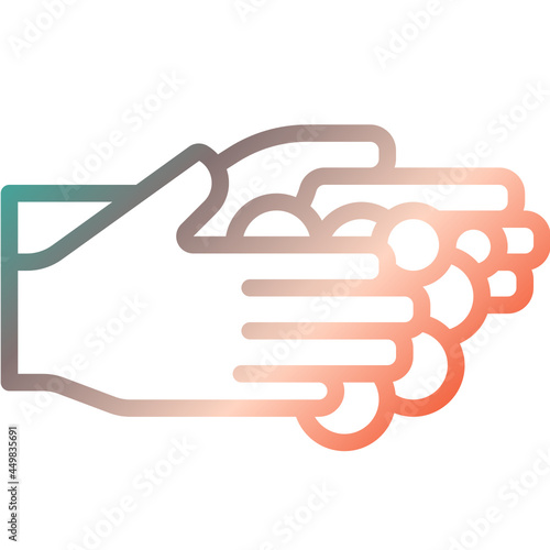 Washing Hand gradient icon
