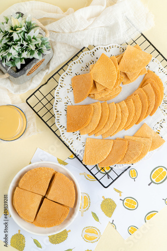 Kue semprong is an Indonesian traditional wafer snack made by clasping egg batter using an iron mold which is heated up on a charcoal stove. The taste of this cake is not too sweet and will be crunch