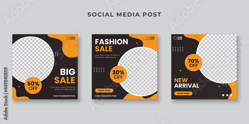 Fashion sale social media post template