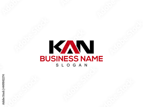 Alphabet KAN Logo Letter Vector For Business photo