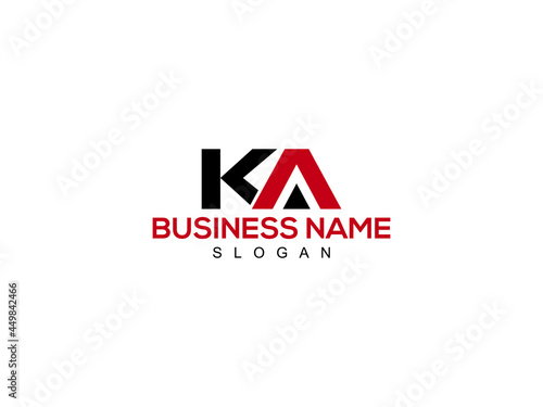 Alphabet KA Logo, Letter ka Logo Vector For Business photo
