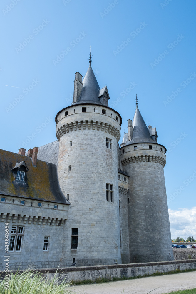 Tower of the castle of Duc de Sully, France