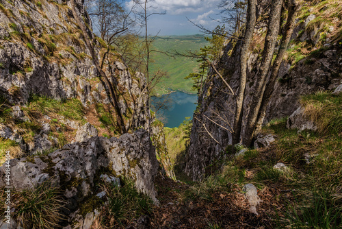 Drina Canyon Steep Cliffs and Lake Perucac