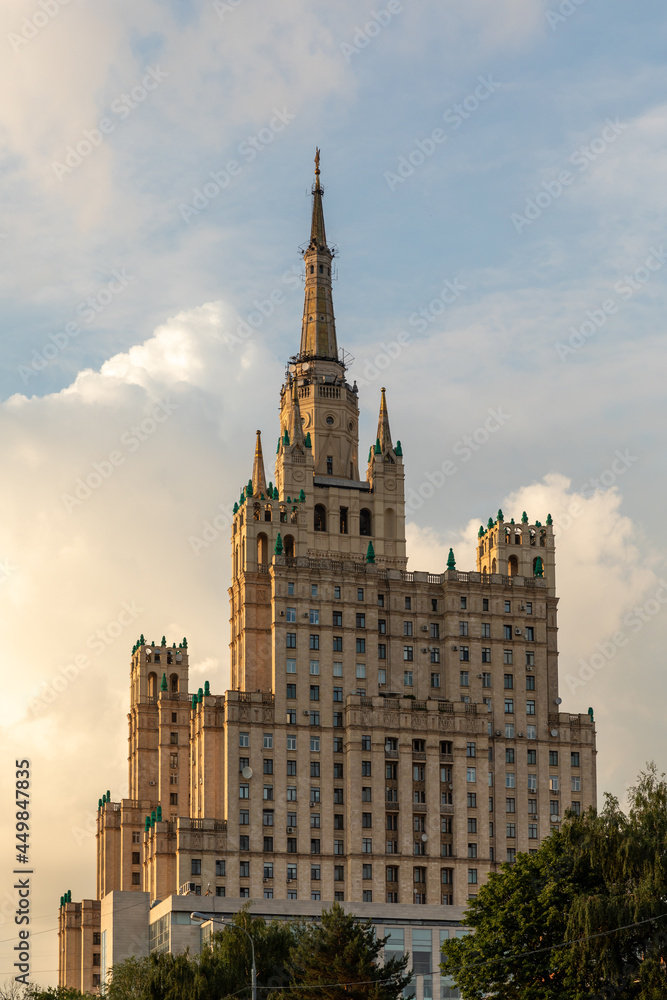Fototapeta premium High-rise residential building in Moscow.