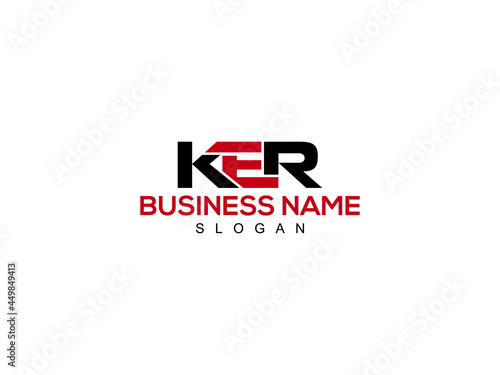 Alphabet Letter KER Logo Icon Vector For Business