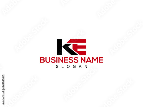 Letter KE Logo, alphabet ke Icon Vector For Business