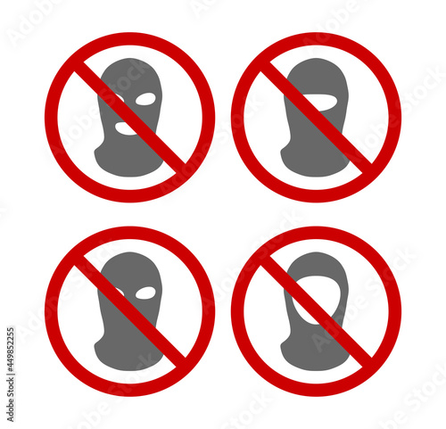 balaklava forbidden sign