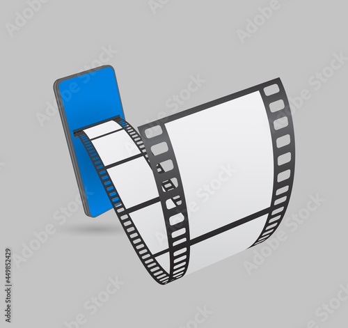 smartphone with film reel
