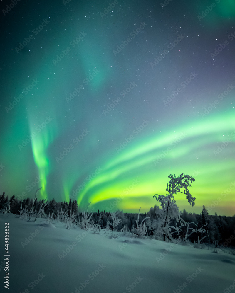 The Northern lights - Aurora Borealis in Finland