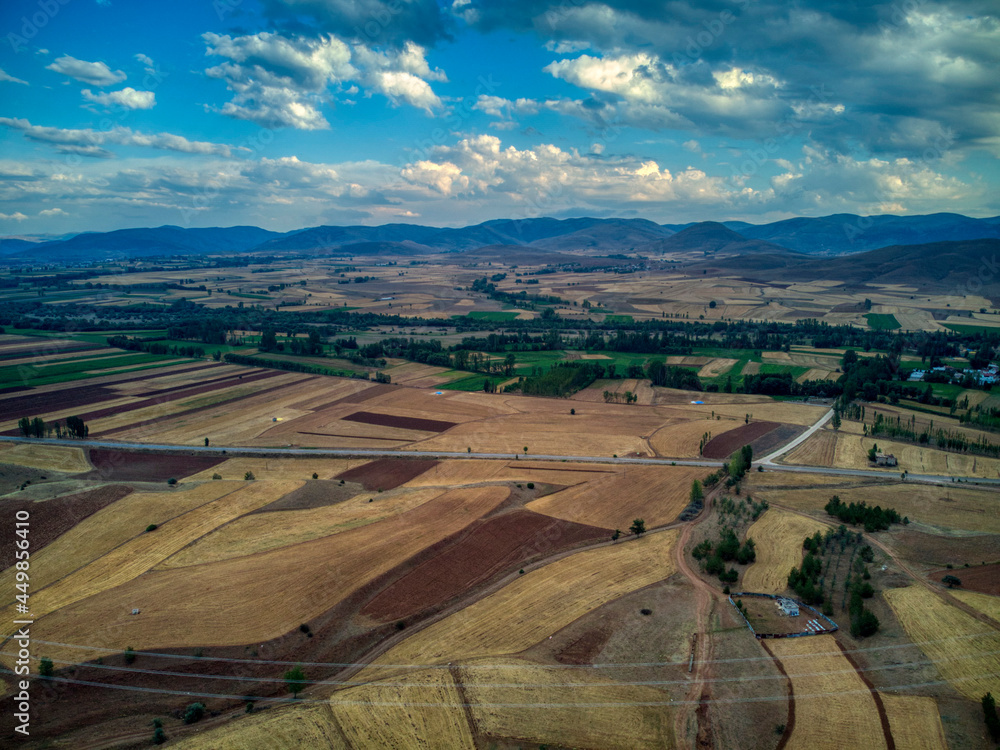 Naklejka premium Kelkit valley aerial view
