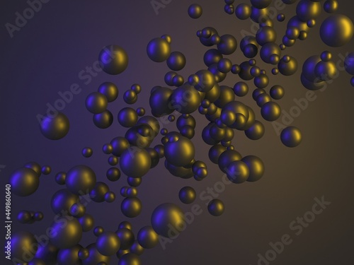 Colorful shiny spheres design background