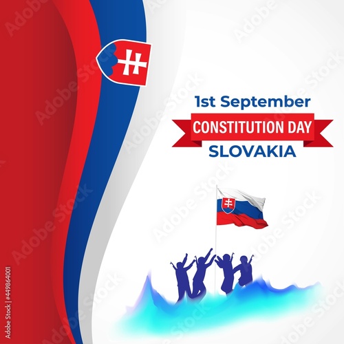vector illustration for Slovakia  constitution day - 1 September