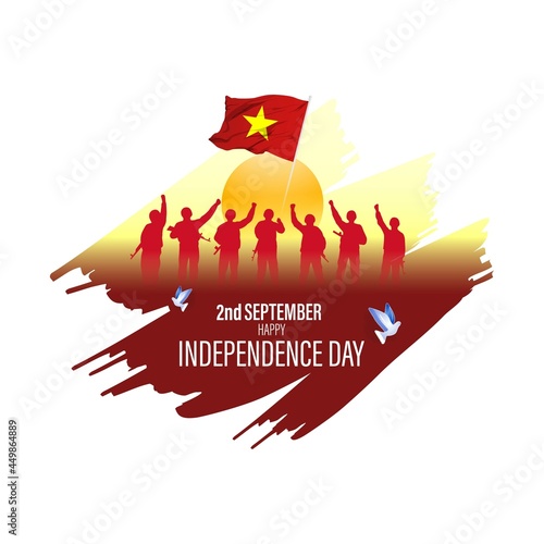 vector illustration for Vietnam  independence day - 2 September