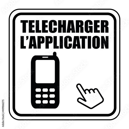 Logo télécharger l'application.