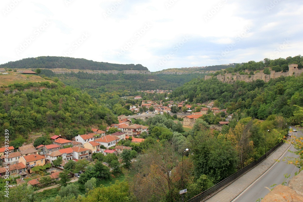 View of the city of Veliko Tarnovo (Bulgaria) from a height