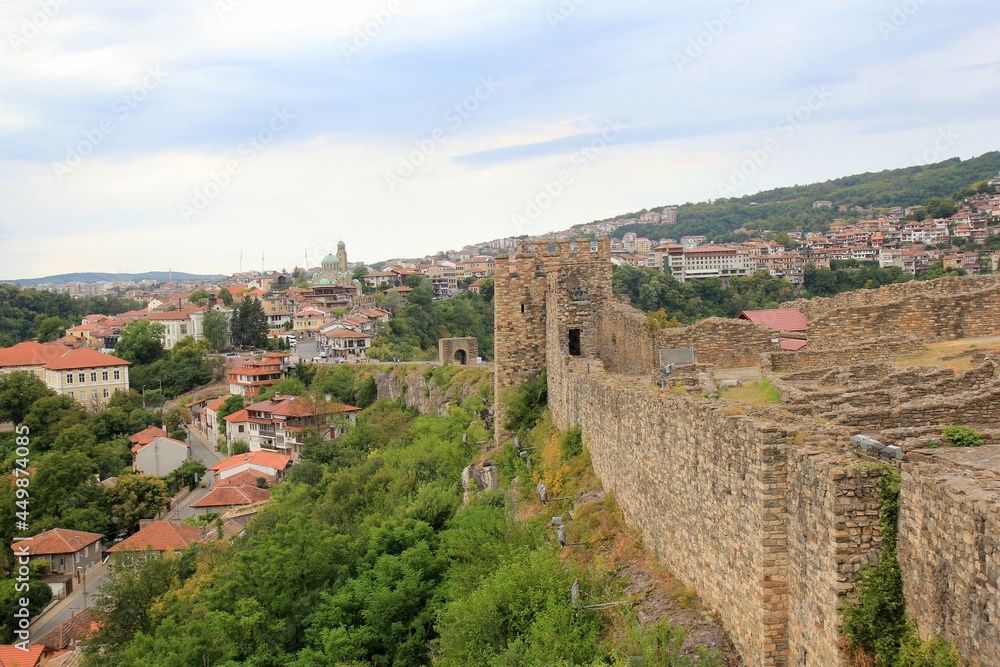 Part of the fortress wall of Tsarevets Fortress (Veliko Tarnovo, Bulgaria)