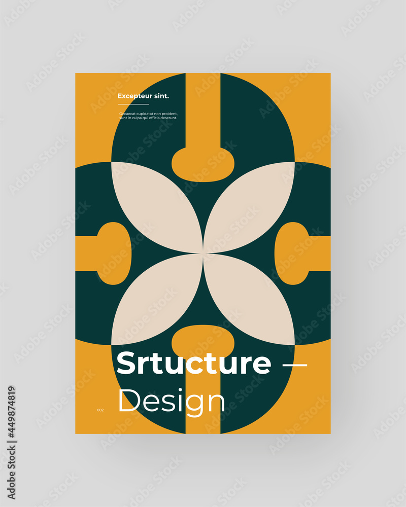 Abstract Placard, Poster, Flyer, Banner Design. Colorful illustration on vertical A4 format. Original geometric shapes composition. Decorative minimal backdrop. Abstract Placard, Poster, Flyer, Banner Design. Colorful illustration on vertical A4 format. Original geometric shapes composition. Decorative minimal backdrop.