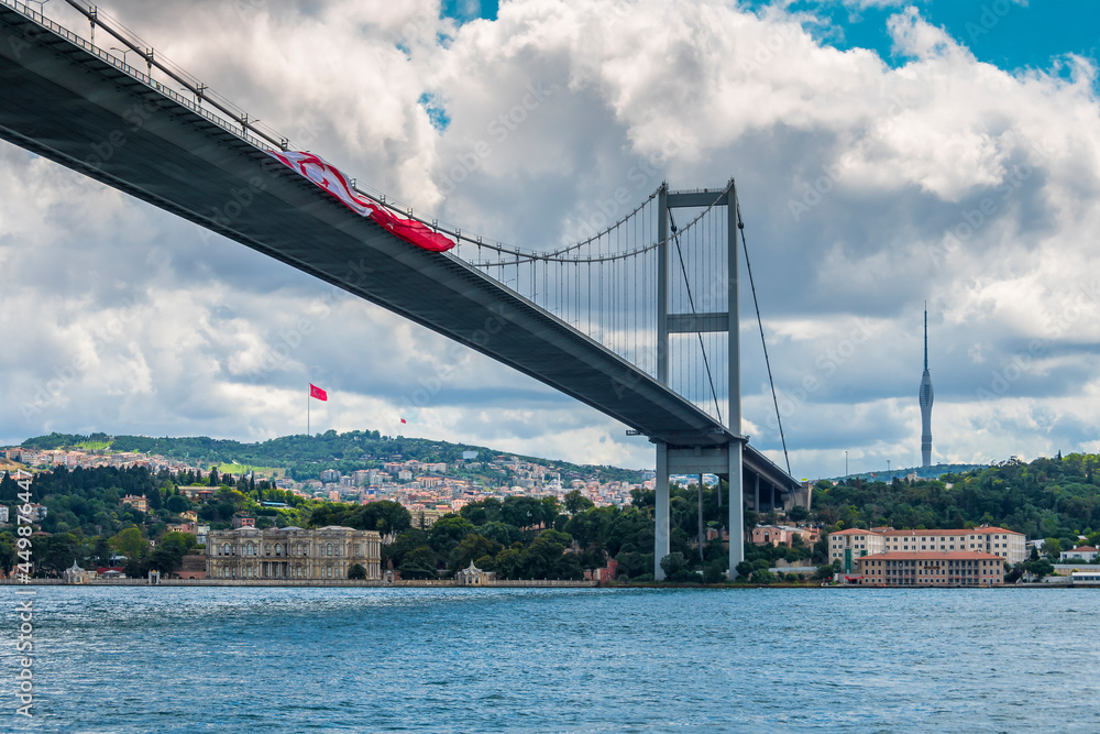 15 July Martyrs Bridge view in Istanbul