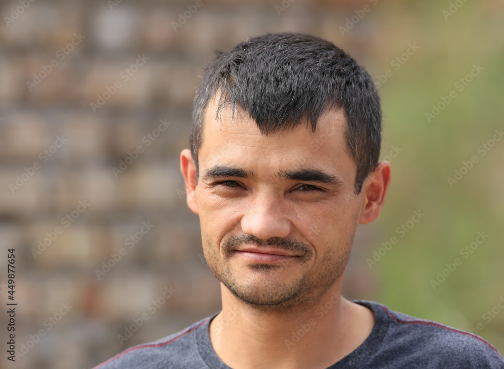 Portrait of a refugee close up Portrait of a refugee close up