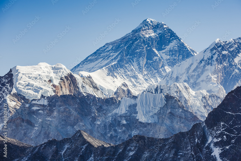 Everest Mountain Peak - the top of the world (8848 m) Everest Mountain Peak - the top of the world (8848 m)