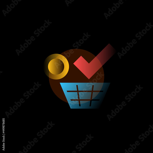 Successful payment. Vector icon in gradient style
