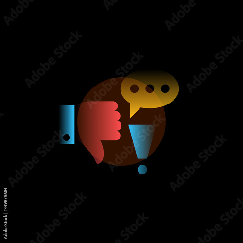 Report. Vector icon in gradient style. Editable illustration