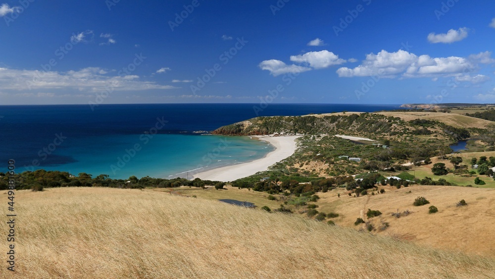 headland and beach on kangaroo island