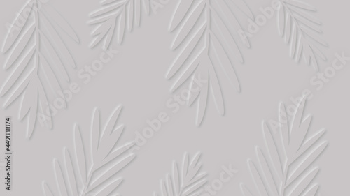 Grey art background in style shadow effect. Vector banner for business.