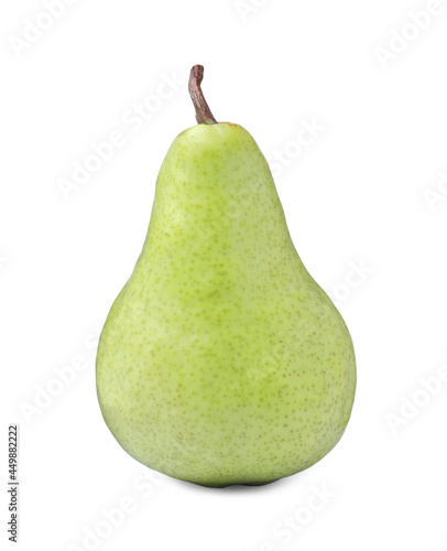 One fresh ripe pear isolated on white