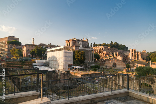 Roman Forum in summer morning, Rome, Italy