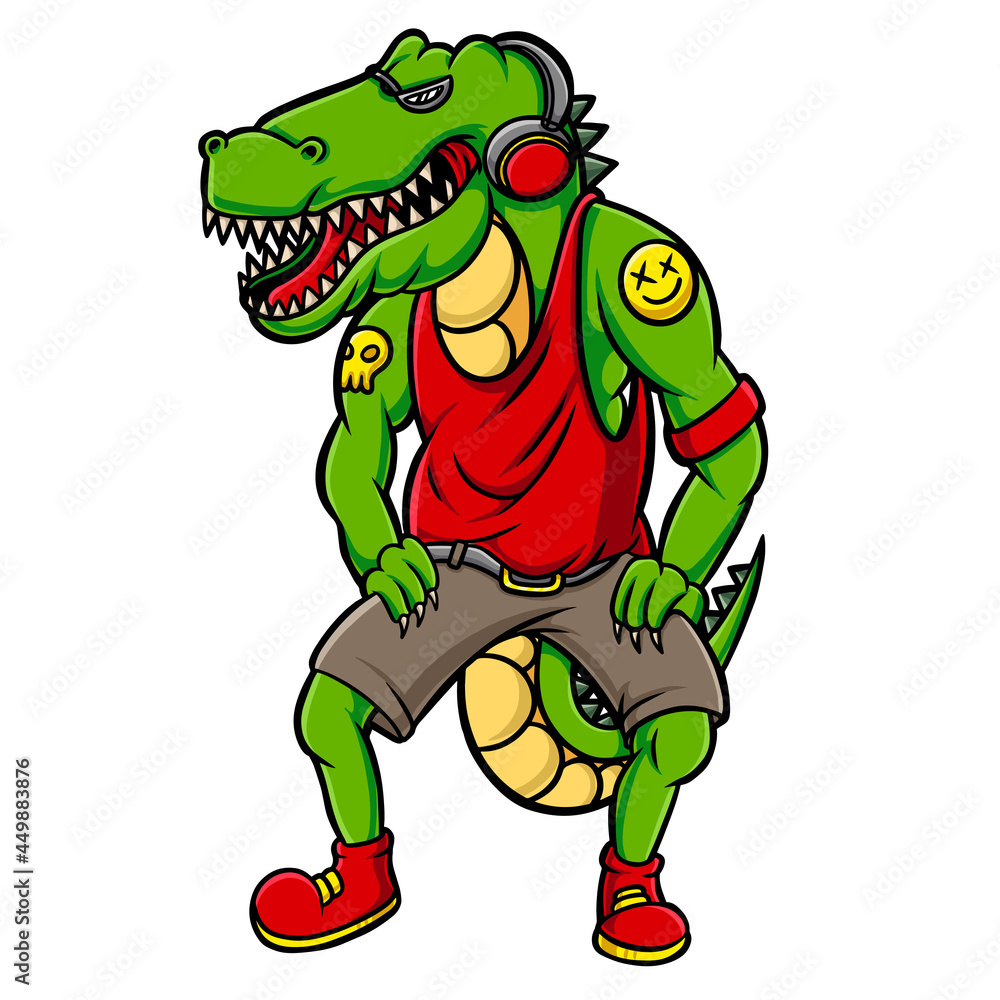 Cool Crocodile Hip Hop Cartoon Cool Crocodile Hip Hop Cartoon