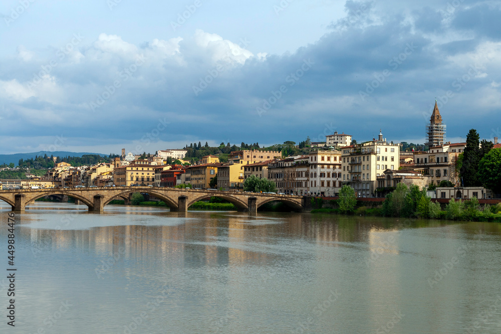 Ponte alla Carraia in Florence, Italy