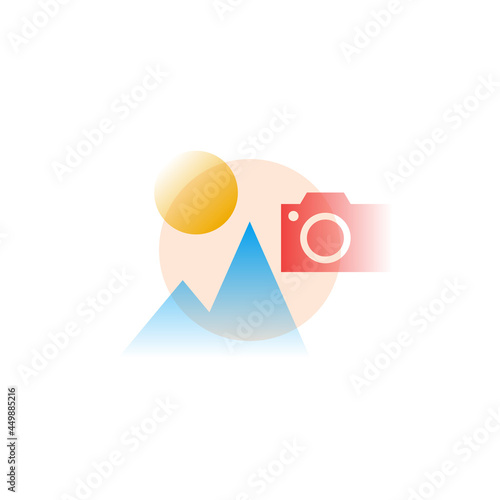 Free Download Gallery. Vector icon in gradient style. Editable illustration - GFXLoad