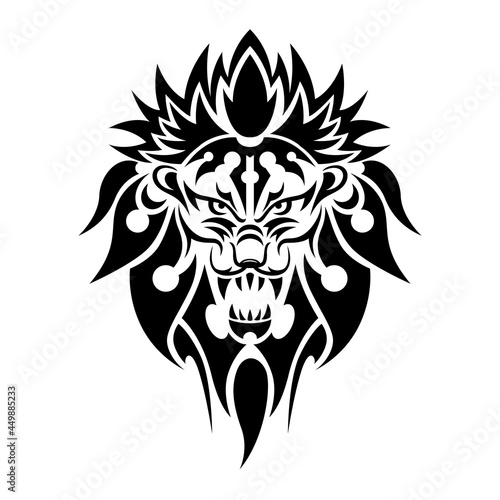 Lion Tribal Tattoo © Ardana.artwork