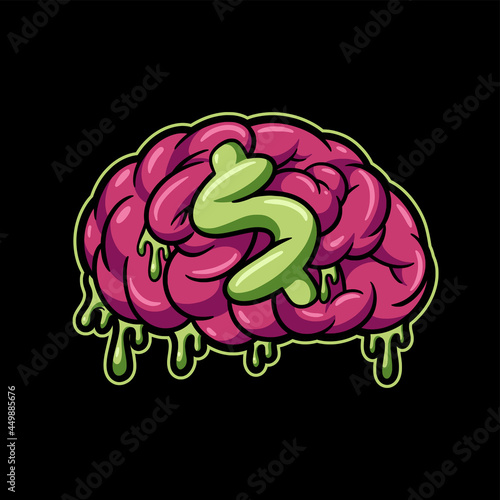 Brain Money Streetwear Cartoon Style