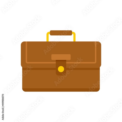 Internship case icon flat isolated vector