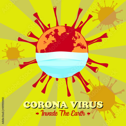 corono virus invade the earth