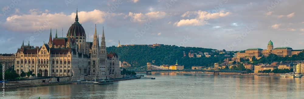 Panorama of the representative part of Budapest