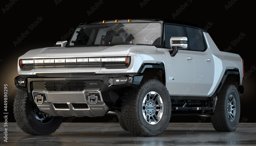 New GMC Hummer EV electric pickup with a capacity of more than